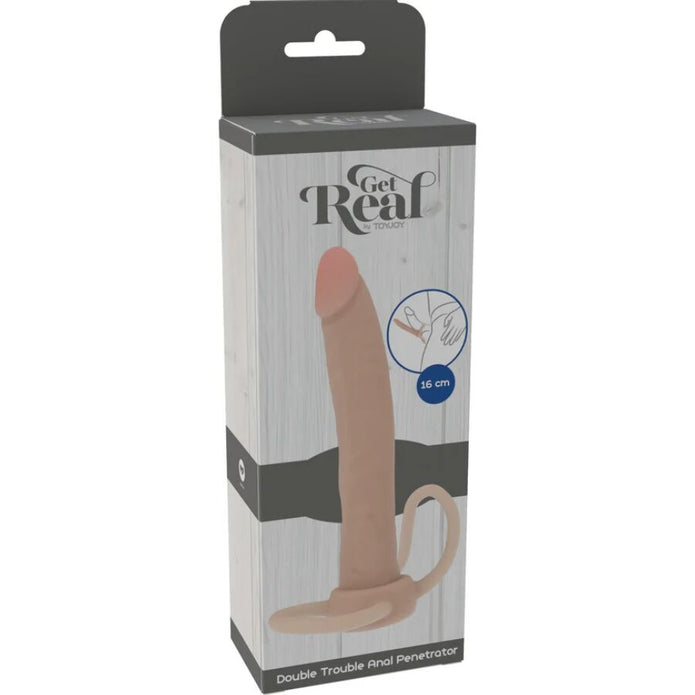GET REAL - DOUBLE TROUBLE SILIKON ANAL PENETRATOR 16 CM