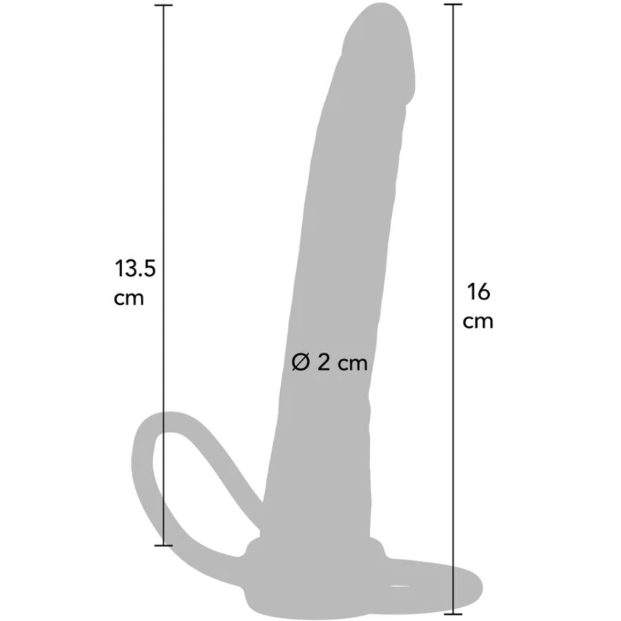 GET REAL - DOUBLE TROUBLE SILIKON ANAL PENETRATOR 16 CM