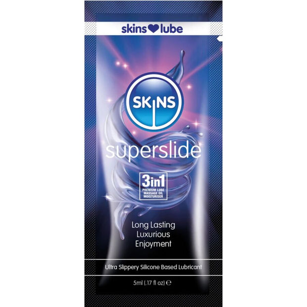 SKINS - Silikonipohjainen liukuvoide 5 ml annospussi