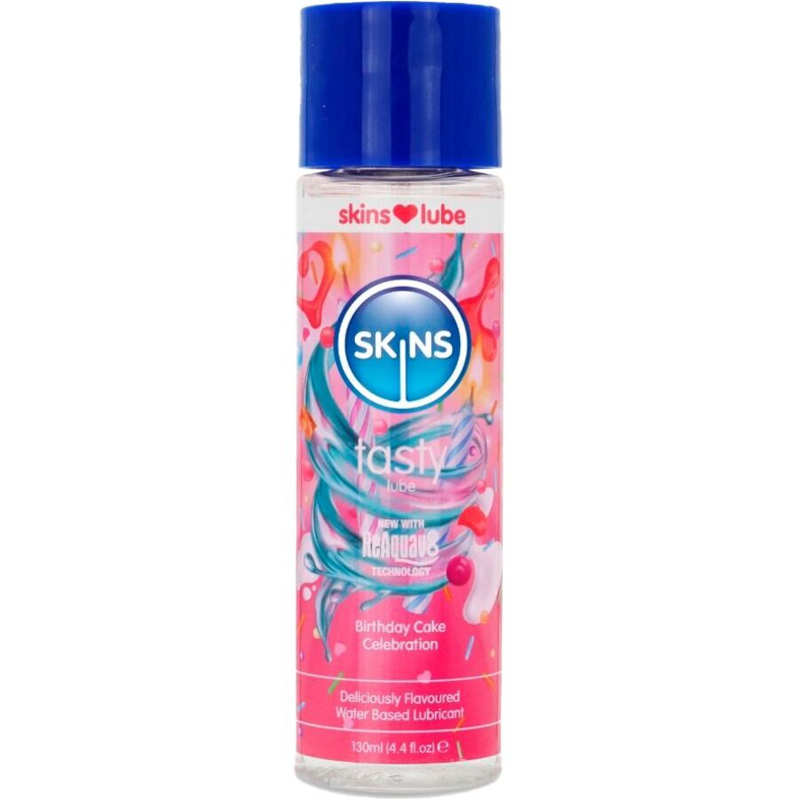 SKINS - Birthday Cake – vesipohjainen makuliukuvoide 130 ml