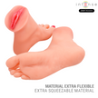INTENSE DEEP TOUCH - GABBIE TWO-PIECE FOOT-SHAPED MASTUBADOR