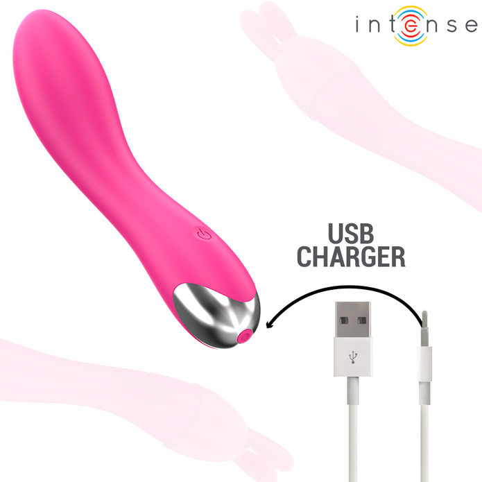 INTENSE - KÄR VIBRATOR MED 20 MÖNSTER OCH UTBYTBARA HUVUDEN