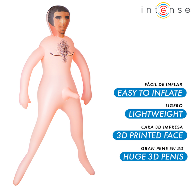 INTENSE DOLLS - Ilmatäytteinen nukke suurella 3D-peniksellä
