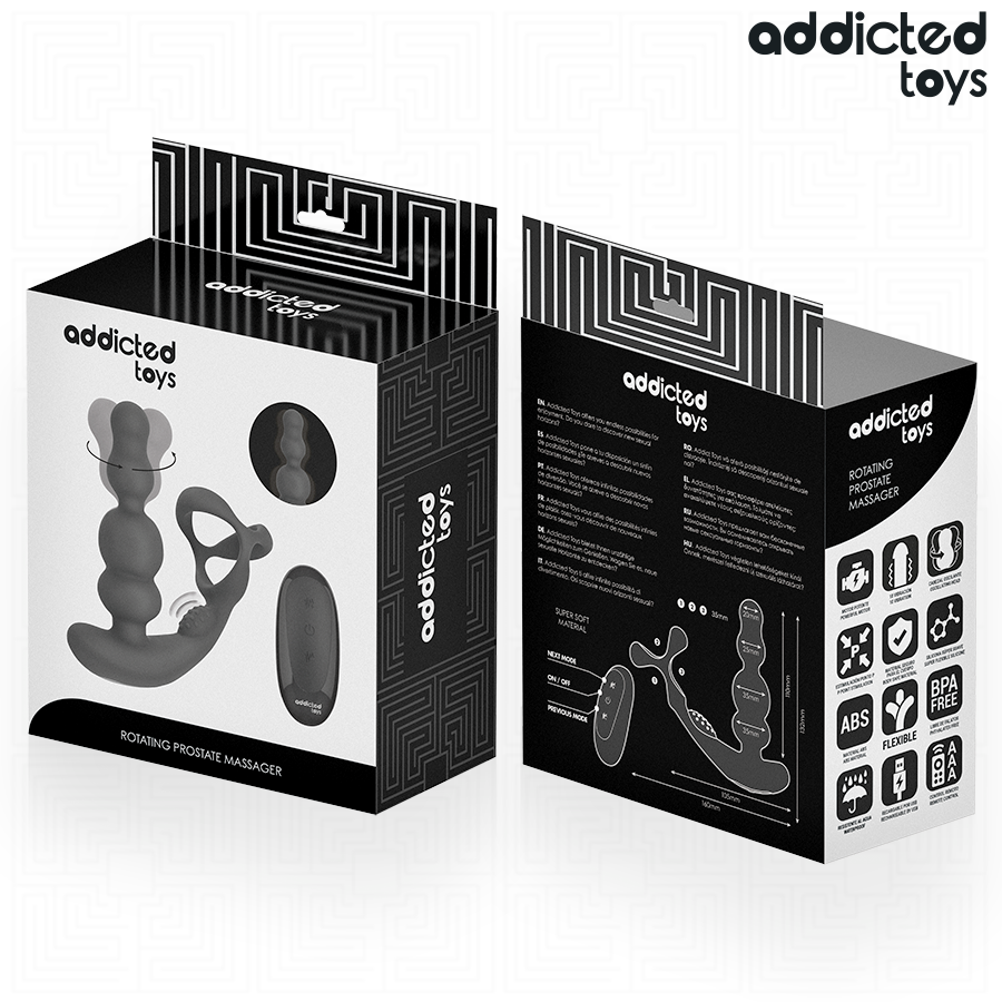 ADDICTED TOYS - ROTATING PROSTATE MASSAGER REMOTE CONTROL