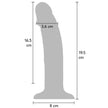 GET REAL - Realistinen värisevä dildo, 19,5 cm