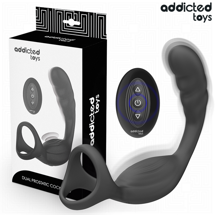 ADDICTED TOYS - Kaukosäädettävä tuplavärisevä penisrengas