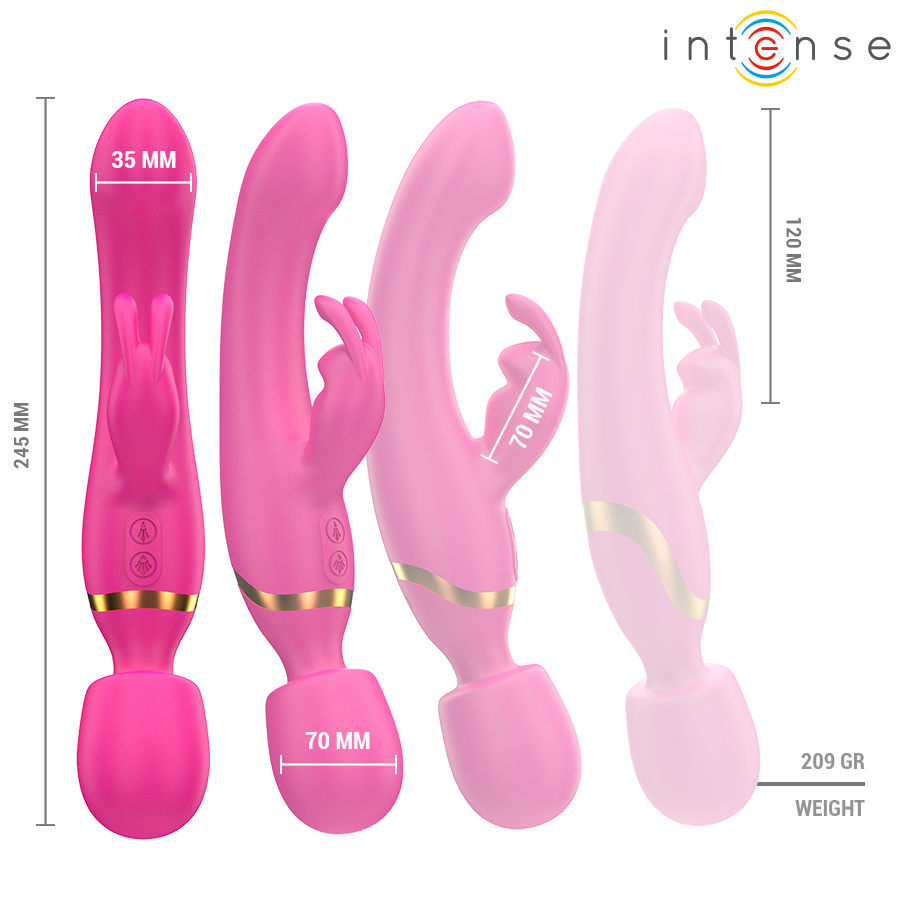 INTENSE - Kaksoisvibraattori Rabbit & Wand
