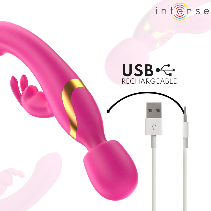 INTENSE - Kaksoisvibraattori Rabbit & Wand