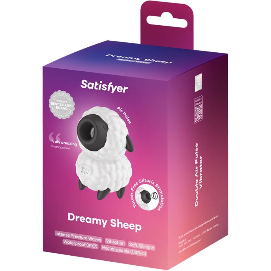 SATISFYER - DREAMY SHEEP VIBRATOR & AIR PULSE STIMULATOR