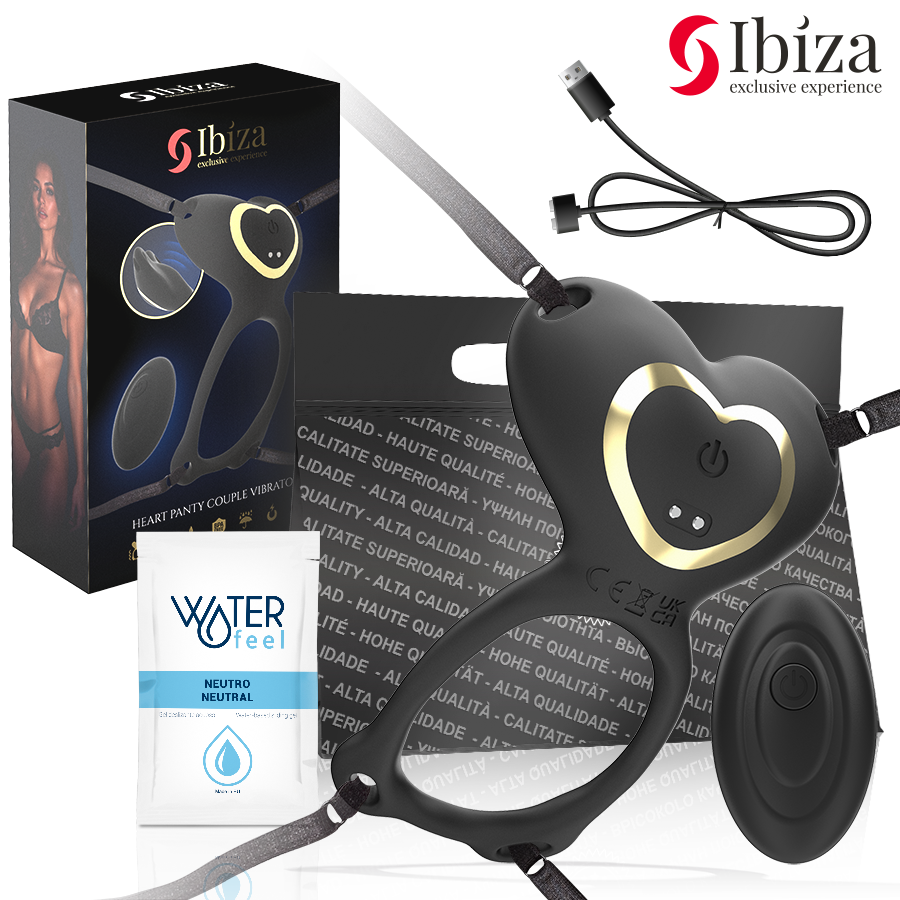 IBIZA - Heart Panty -parivibraattori kauko-ohjattava