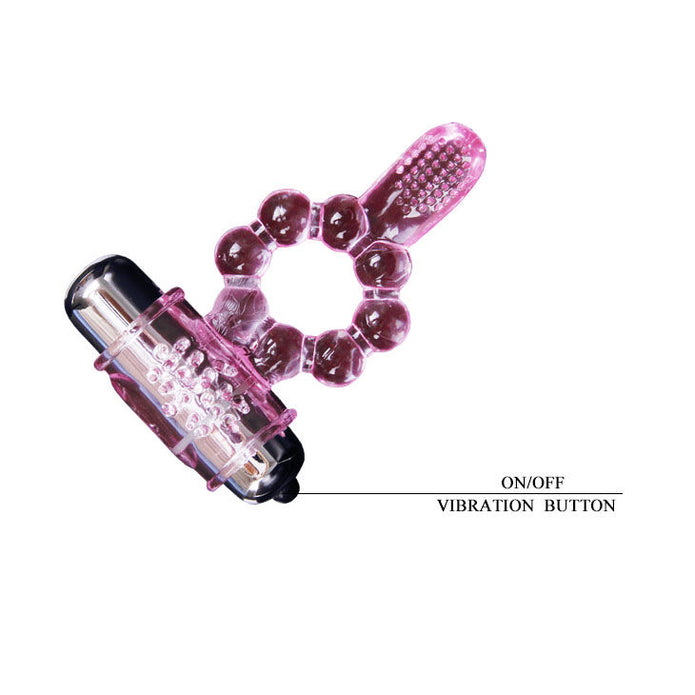 BAILE - SILIKONRING 10 TUNGRYTME MED ROSA VIBRATION