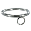 METAL HARD - BDSM-kaulapanta O-renkaalla 18 cm