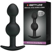 PRETTY LOVE - ANALSILIKONKULOR FÖR EXTRA STIMULERING 10,3 CM SVART