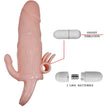 BAILE - BRAVE MAN PENISÖVERDRAG MED KLITORIS- OCH ANALSTIMULERING I FLESH 16,5 CM