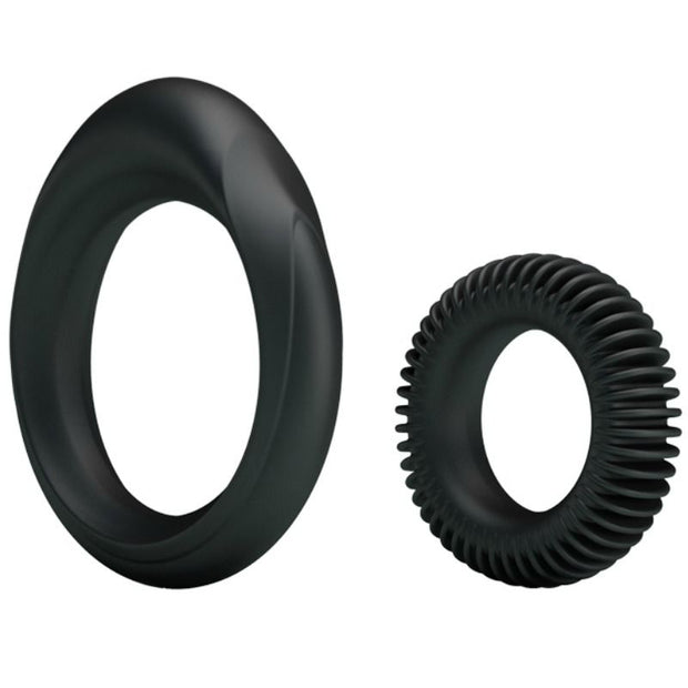 BAILE - KIT MED 2 SILIKONRINGAR KUKRING PENISRING