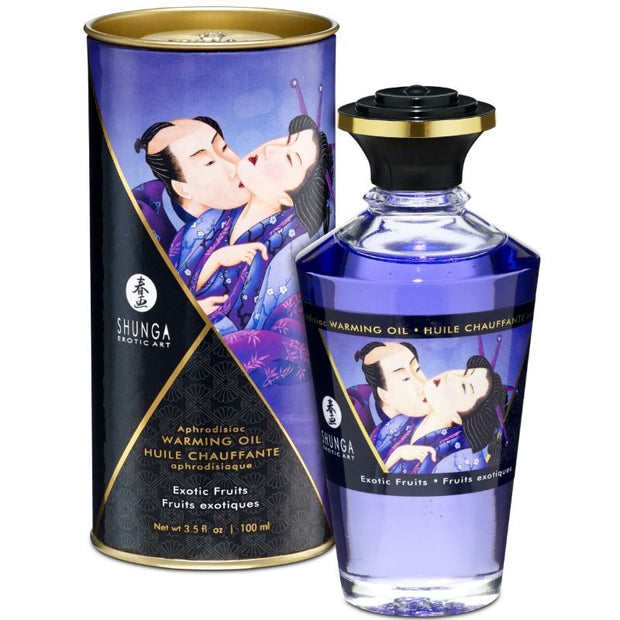 SHUNGA - Lämmittävä hierontaöljy eksoottisten hedelmien maku 100 ml