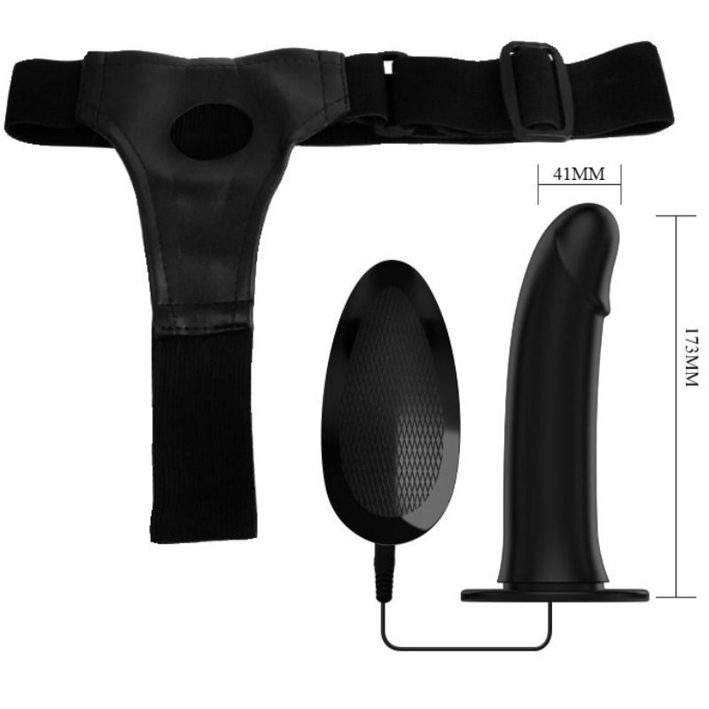 PRETTY LOVE - Vibro-hihna ontolla 17,3 cm dildolla