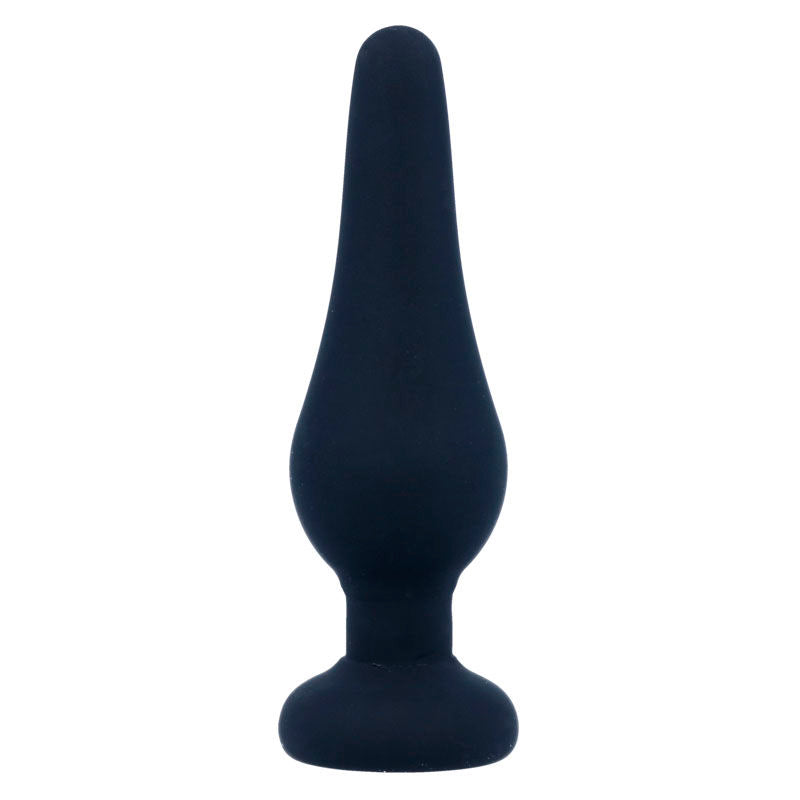INTENSE - ANALPLUGG PIPO S SVART SILIKON 9,8 CM