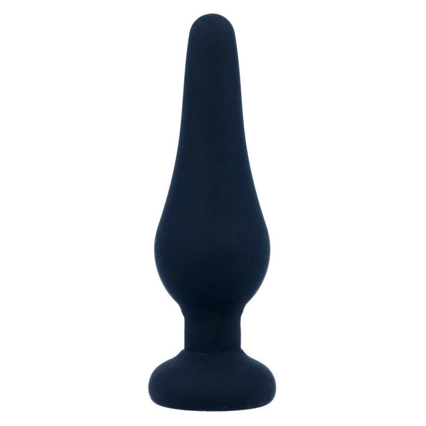 INTENSE - ANALPLUGG PIPO S SVART SILIKON 9,8 CM