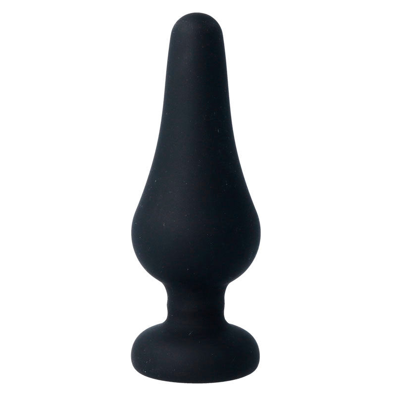 INTENSE - ANALPLUGG PIPO L SVART SILIKON 13 CM