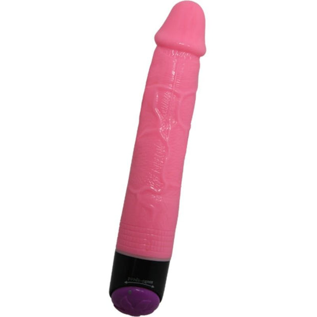BAILE - FÄRGGLAD SEXREALISTISK VIBRATOR ROSA 23 CM