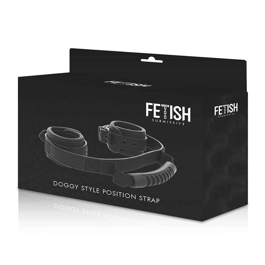 FETISH SUBMISSIVE - Neopreenivuoriset kahvalliset käsiraudat