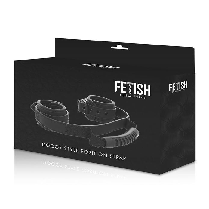 FETISH SUBMISSIVE - Neopreenivuoriset kahvalliset käsiraudat