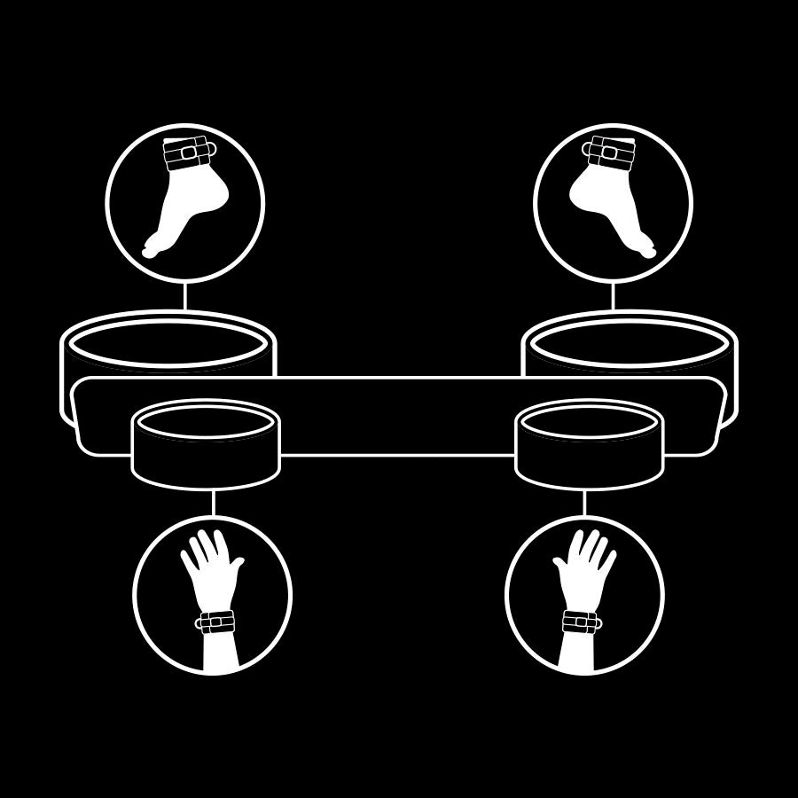 FETISCH UNDERGIVEN – BONDAGE-SPRIDARSTÅNG MED NEOPRENFODER