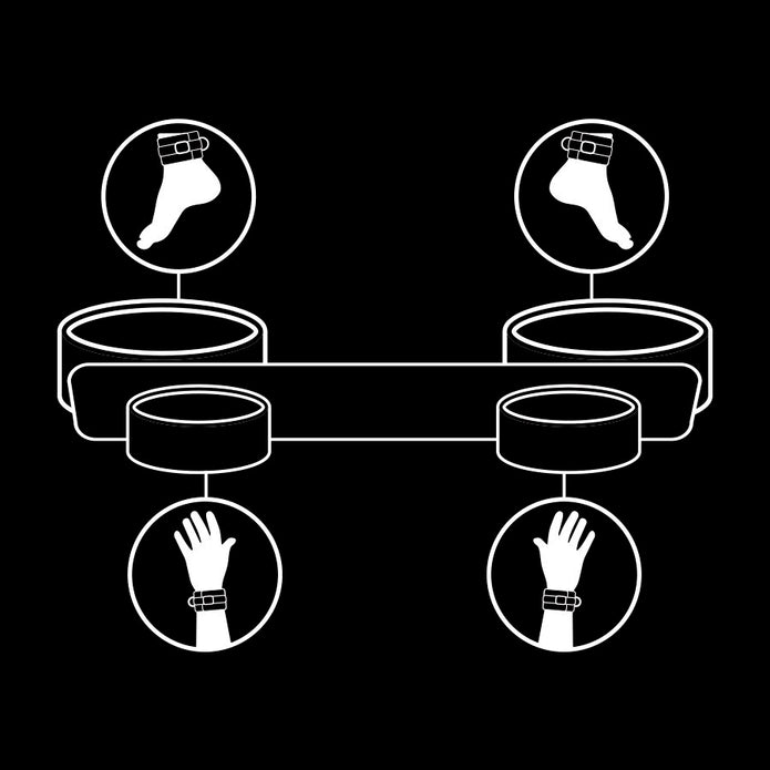 FETISCH UNDERGIVEN – BONDAGE-SPRIDARSTÅNG MED NEOPRENFODER
