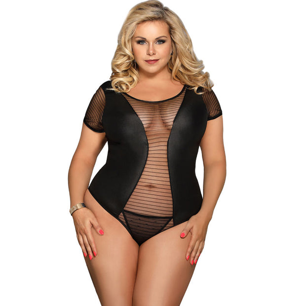 SUBBLIME - Lyhythihainen body Queen Plus -koko