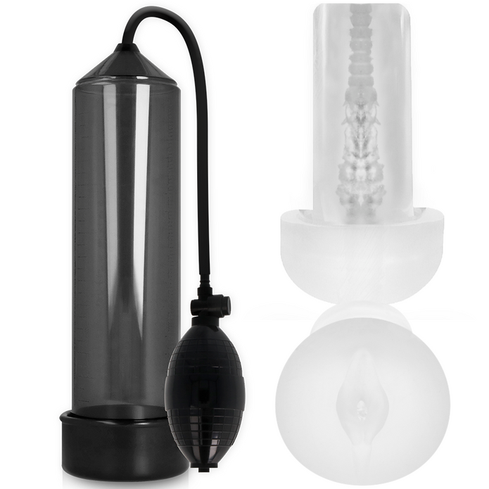 PUMP ADDICTED - RX3 SVART MED PLEASURE SLEEVE