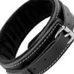 DARKNESS – HÖGKVALITATIVT HALSBAND I LÄDER MED KOPPEL