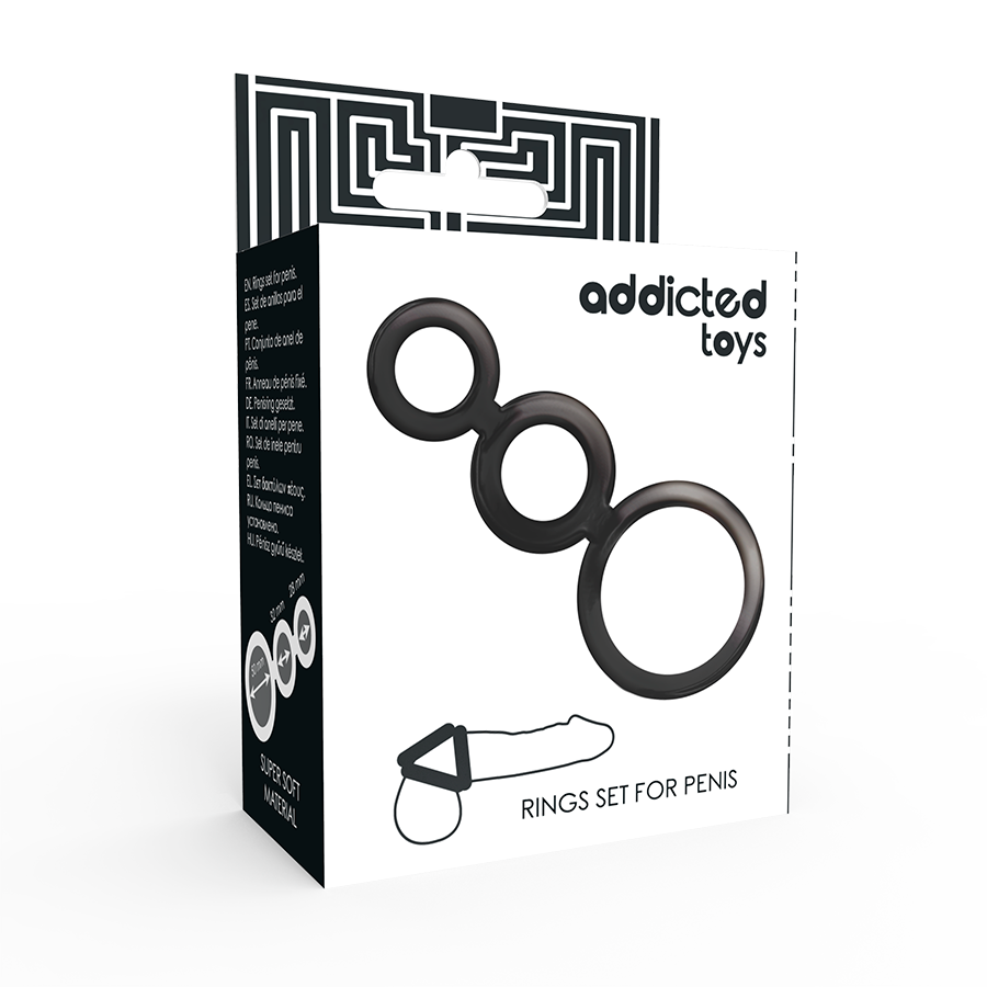 ADDICTED TOYS - PENISRINGSSET - RÖKT
