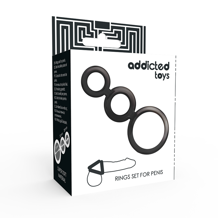 ADDICTED TOYS - PENISRINGSSET - RÖKT