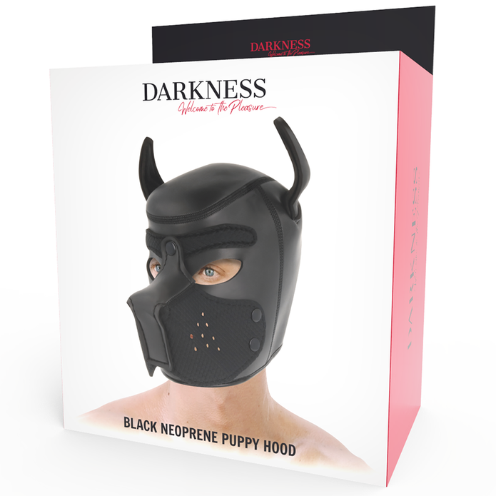 DARKNESS - Neopreeninen koiramaski irrotettavalla kuonolla, koko L