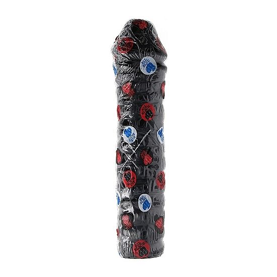 ALL BLACK - Dildo 38 cm 