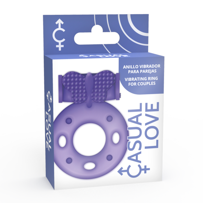 CASUAL LOVE - Penisrengas klitoriskiihottimella, violetti