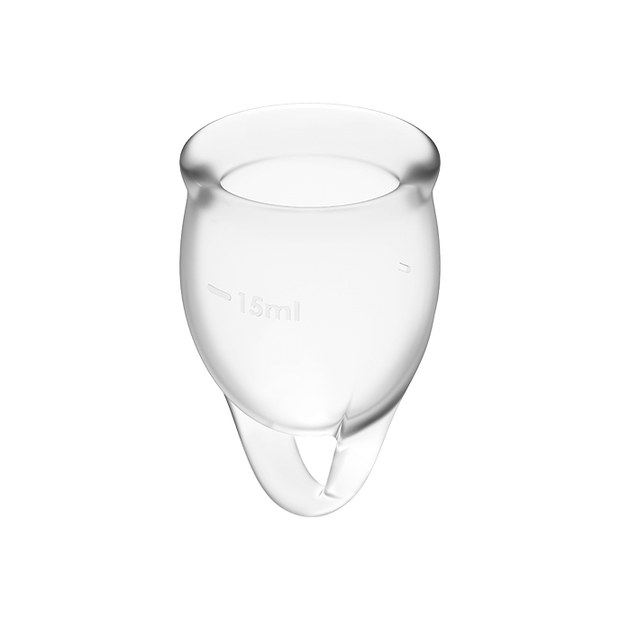 SATISFYER - KÄNN DIG SJÄLVSÄKER MENSTRUALKOPP KLAR 15 + 20 ML