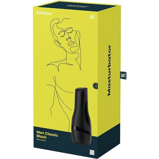 SATISFYER - Musta Classic-masturbaattori miehille