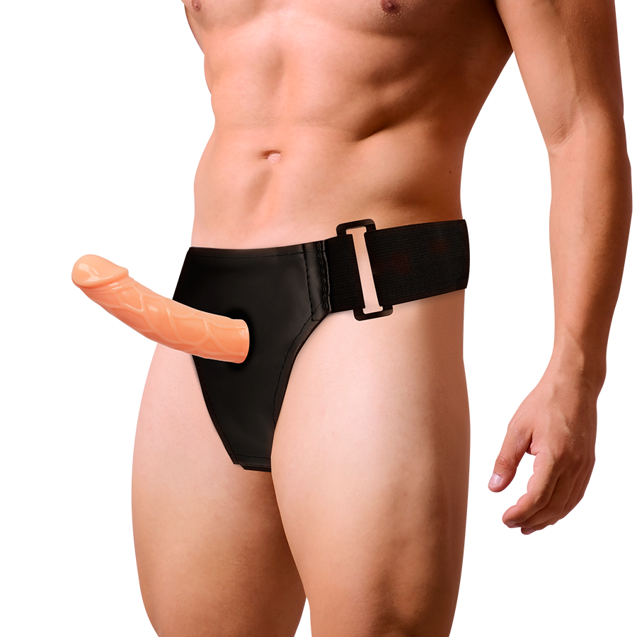 HARNESS ATTRACTION - Blake 15,5 cm x 4 cm ontto penisvaljaat luonnonvärinä