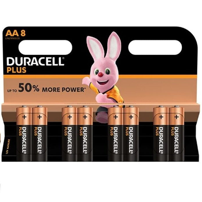DURACELL - PLUS POWER AA LR6 -paristot 8 kpl