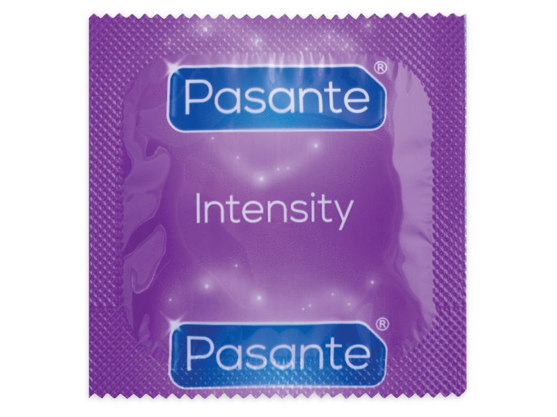 PASANTE - Ribs & Dots Intensity 12 kpl – uritettu ja nystyröity kondomi