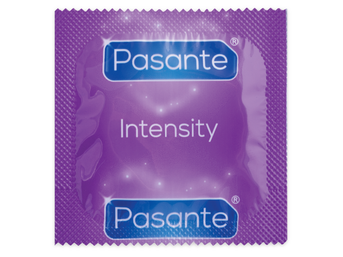 PASANTE - Ribs & Dots Intensity 12 kpl – uritettu ja nystyröity kondomi