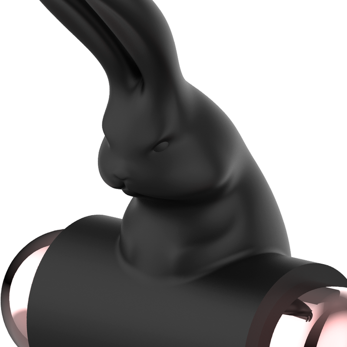COQUETTE CHIC DESIRE - KUKRING MED VIBRATOR SVART/GULD