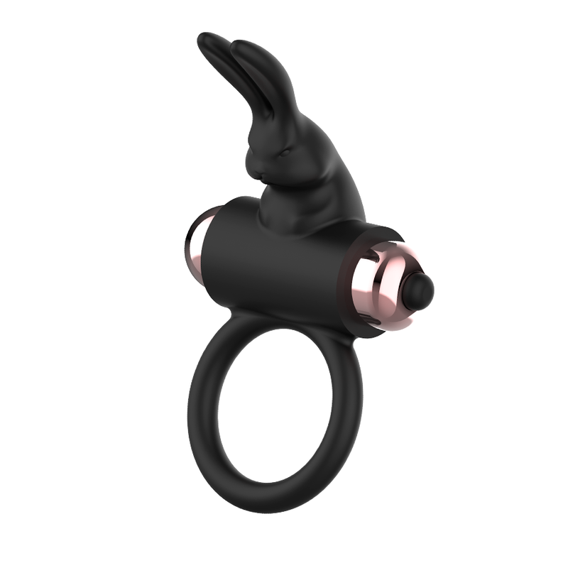 COQUETTE CHIC DESIRE - KUKRING MED VIBRATOR SVART/GULD
