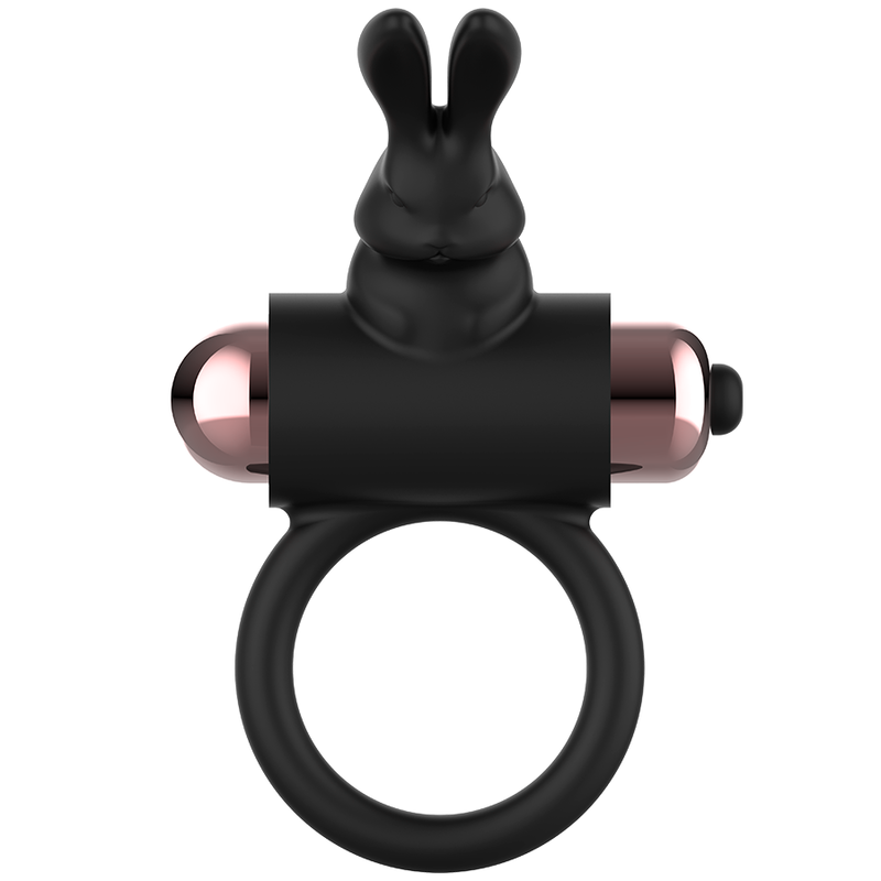 COQUETTE CHIC DESIRE - KUKRING MED VIBRATOR SVART/GULD