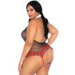 LEG AVENUE - SKOLFICKA GRENLÖS FITNESS TEDDY PLUS SIZE