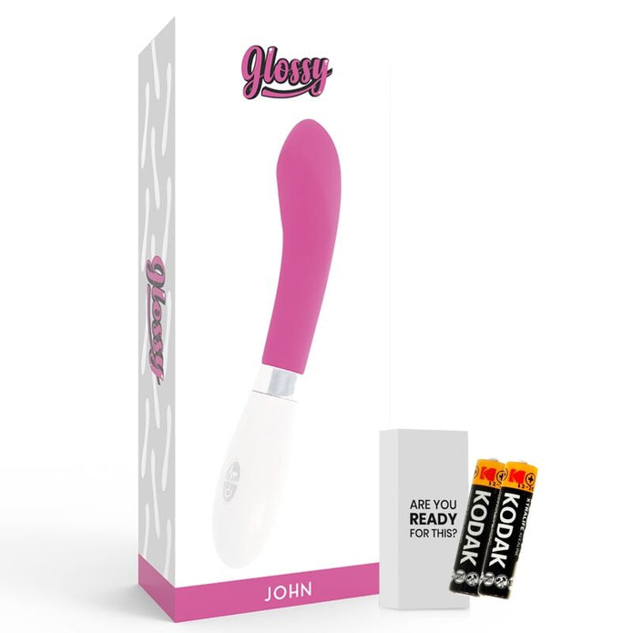 GLOSSY - Curve vibraattori vaaleanpunainen