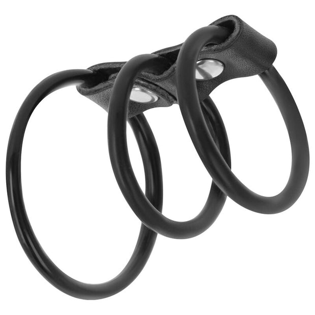 DARKNESS - UPPSÄTTNING MED 3 FLEXIBLA PENISRINGAR