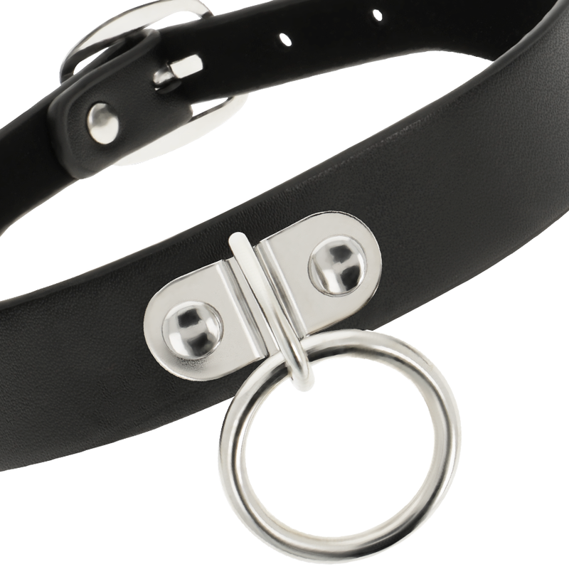COQUETTE CHIC DESIRE - VEGANSKT LÄDERHALSBAND DAM FETISH ACCESSOAR